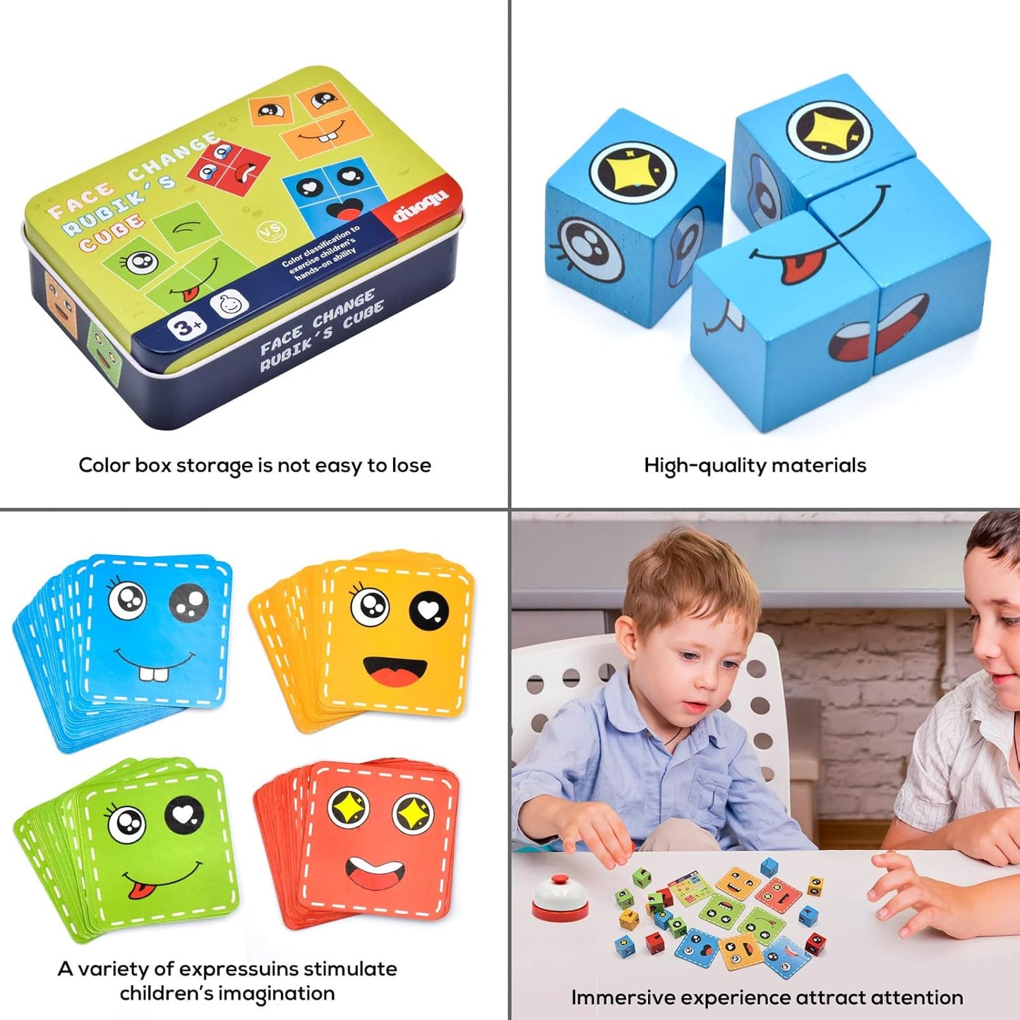 Juego Cubo de Emociones - Montessori