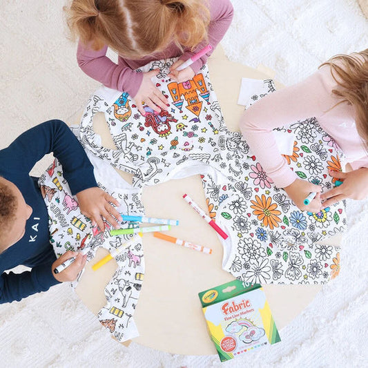 Kit Completo: Pijama para Colorear + Marcadores Lavables