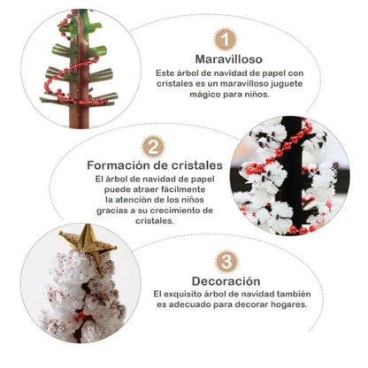 Árbol Mágico de Navidad | Árbol de Cristal que Crece | Experimento Navideño para Niños