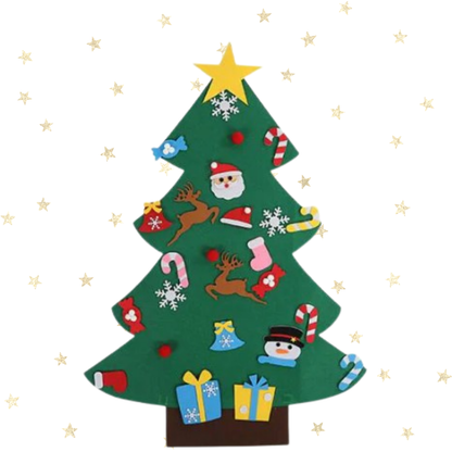 Árbol de Navidad en Fieltro para Niños | Árbol Navideño de Tela DIY Infantil