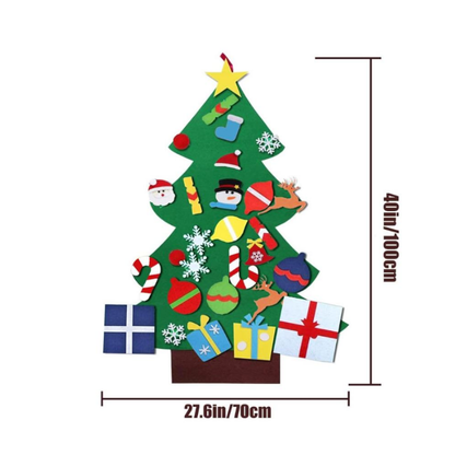 Árbol de Navidad en Fieltro para Niños | Árbol Navideño de Tela DIY Infantil