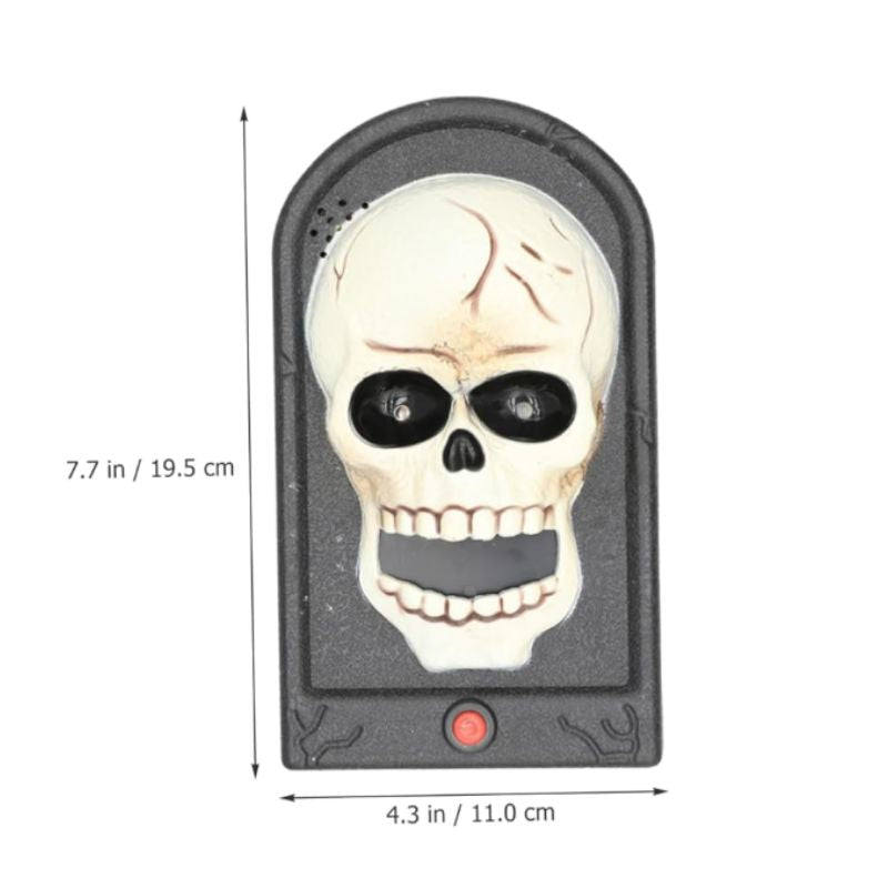 Timbre Halloween con Luz y Sonido | Decoración para Puerta Espeluznante