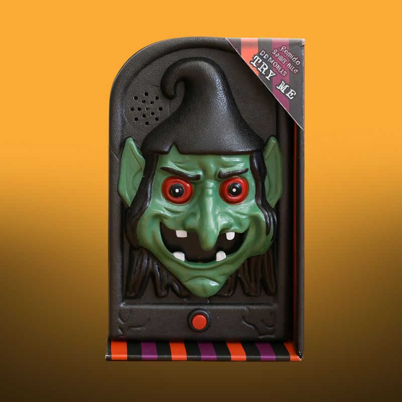 Timbre Halloween con Luz y Sonido | Decoración para Puerta Espeluznante