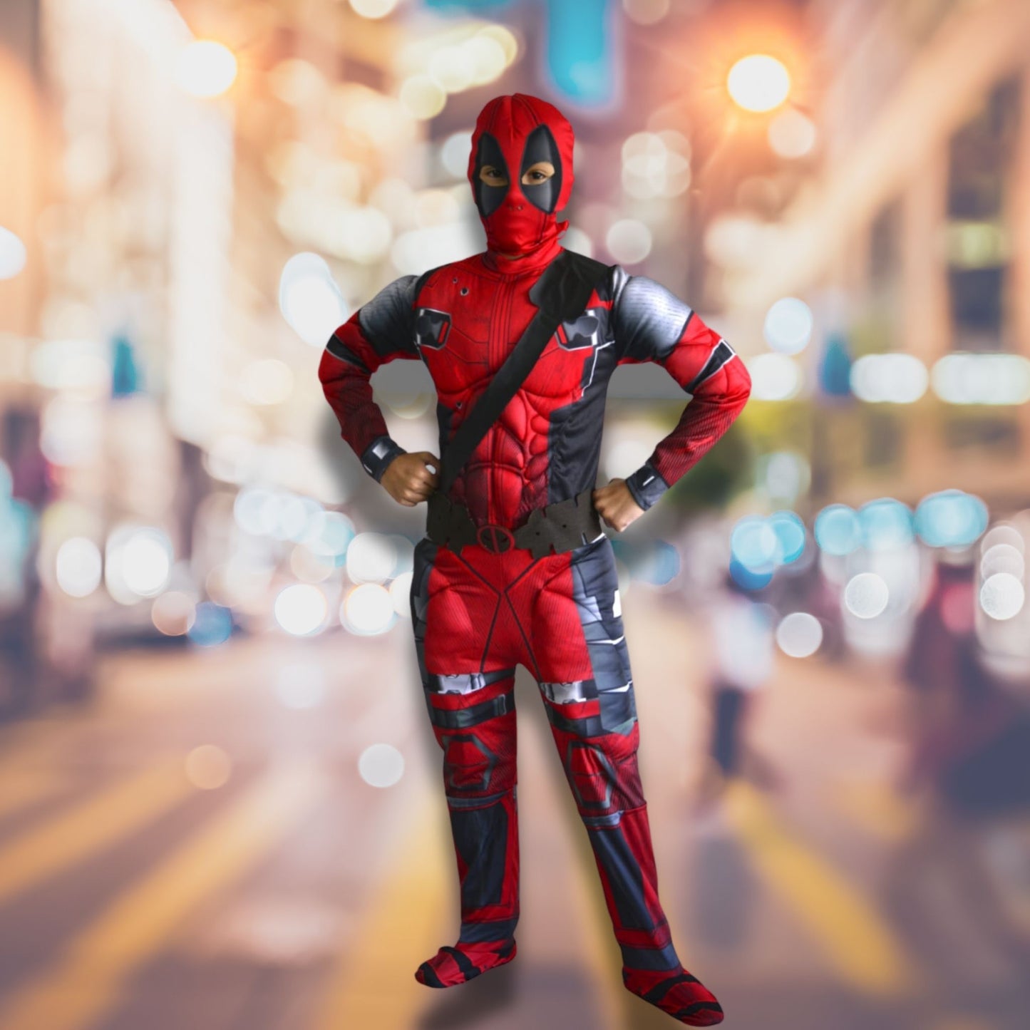 Disfraz Deadpool Músculos